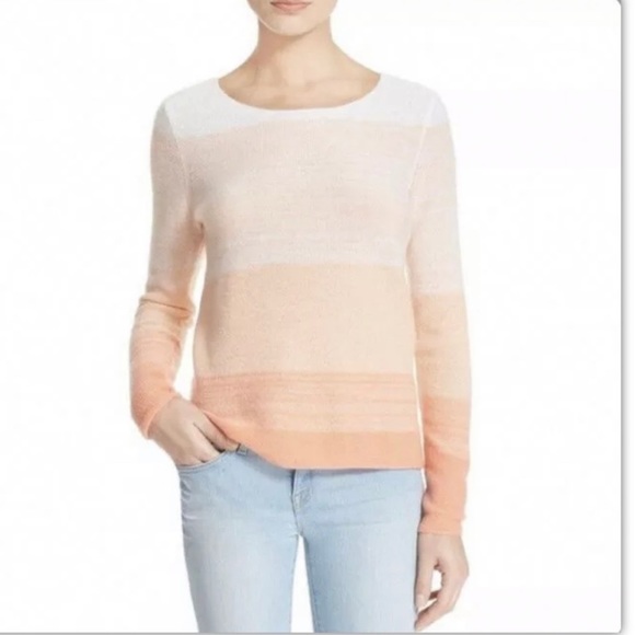 Joie 100% Cashmire Pink Ombre Pull over sweater XS - Picture 1 of 4